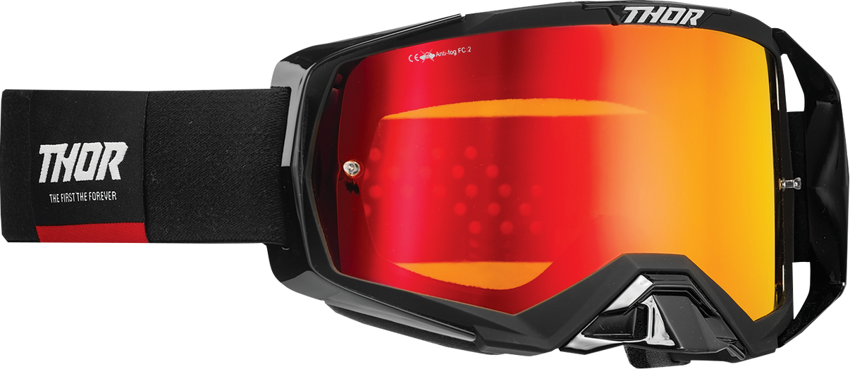 THOR Activate Goggle - Black/Red - Iridium Mirror Lens 2601-2794