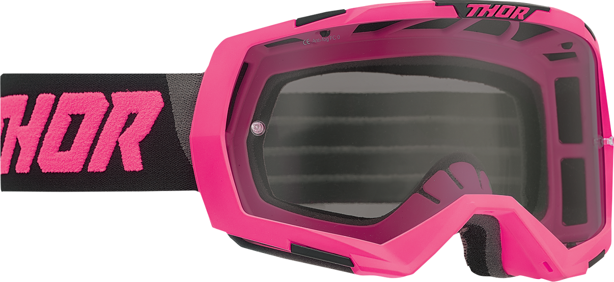 THOR Regiment Goggle - Flo Pink/Black - Smoke Lens 2601-2803