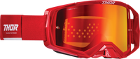 THOR Activate Goggle - Red/White - Iridium Mirror Lens 2601-2792