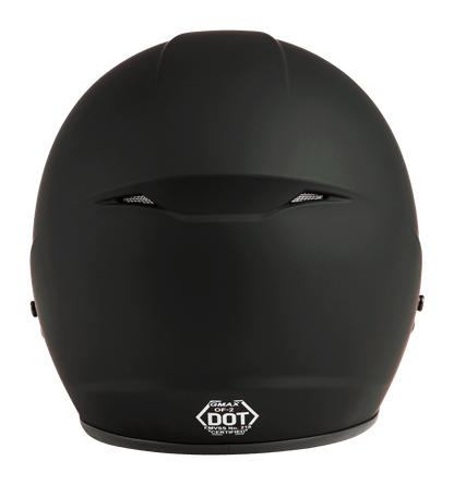 Of 2 Open Face Helmet Matte Black Lg