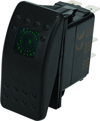 DragonFire Racing Lighted Switch On/Off Rocker Switch Green Lite