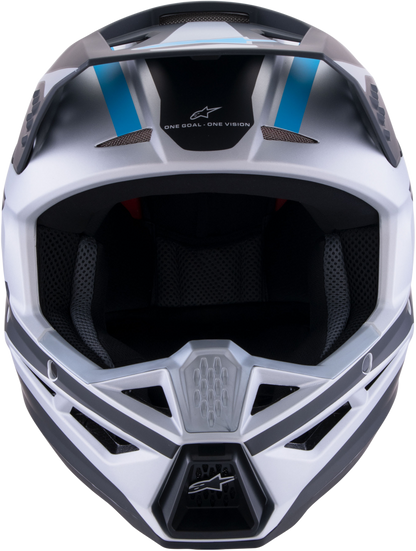Sm3 Heat Helmet Silver/Blue/Black Matt 2x