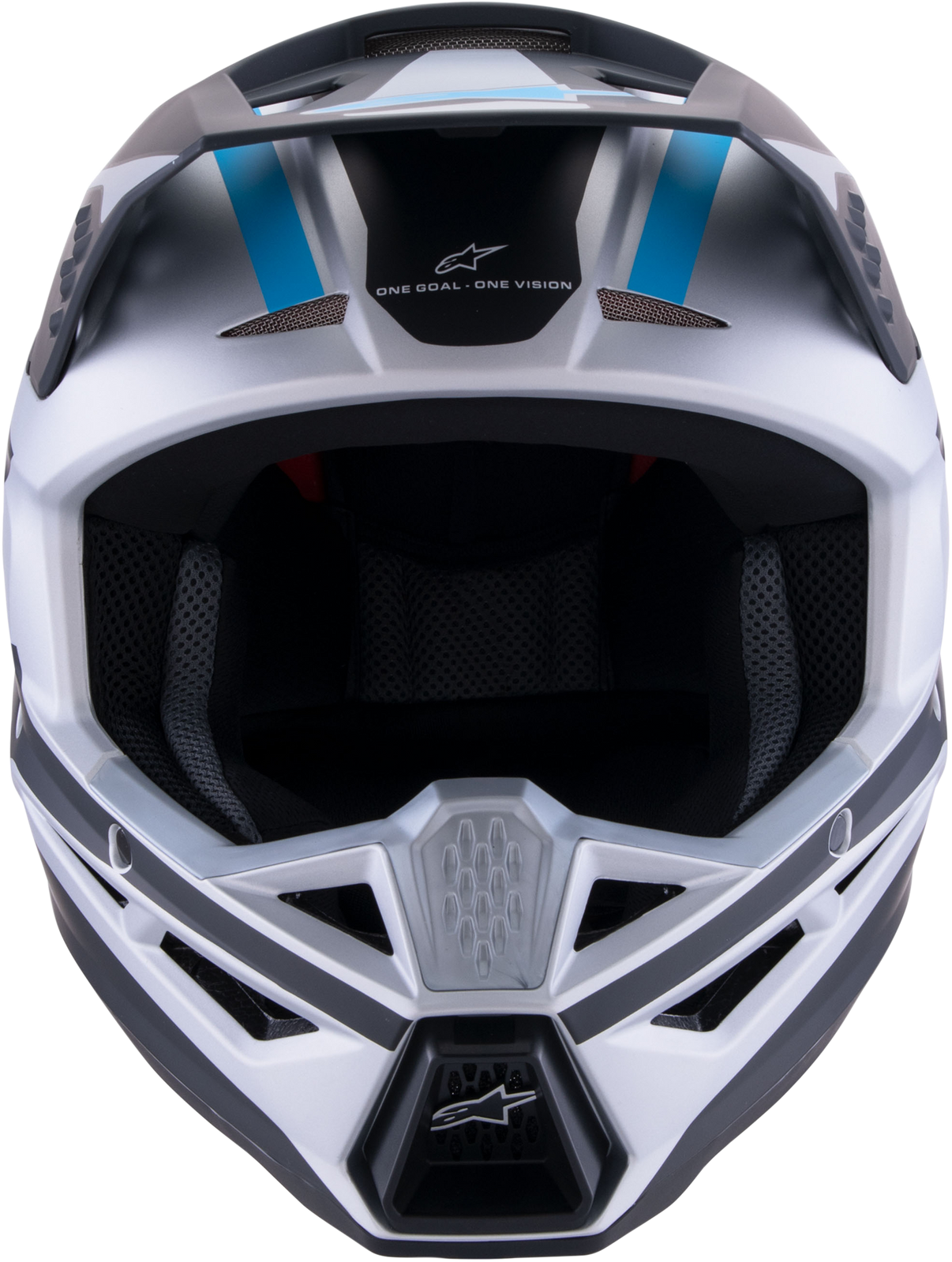 Sm3 Heat Helmet Silver/Blue/Black Matt Lg