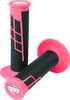 ProTaper Clamp-On 1/2 Waffle Grip - Neon Red/Black