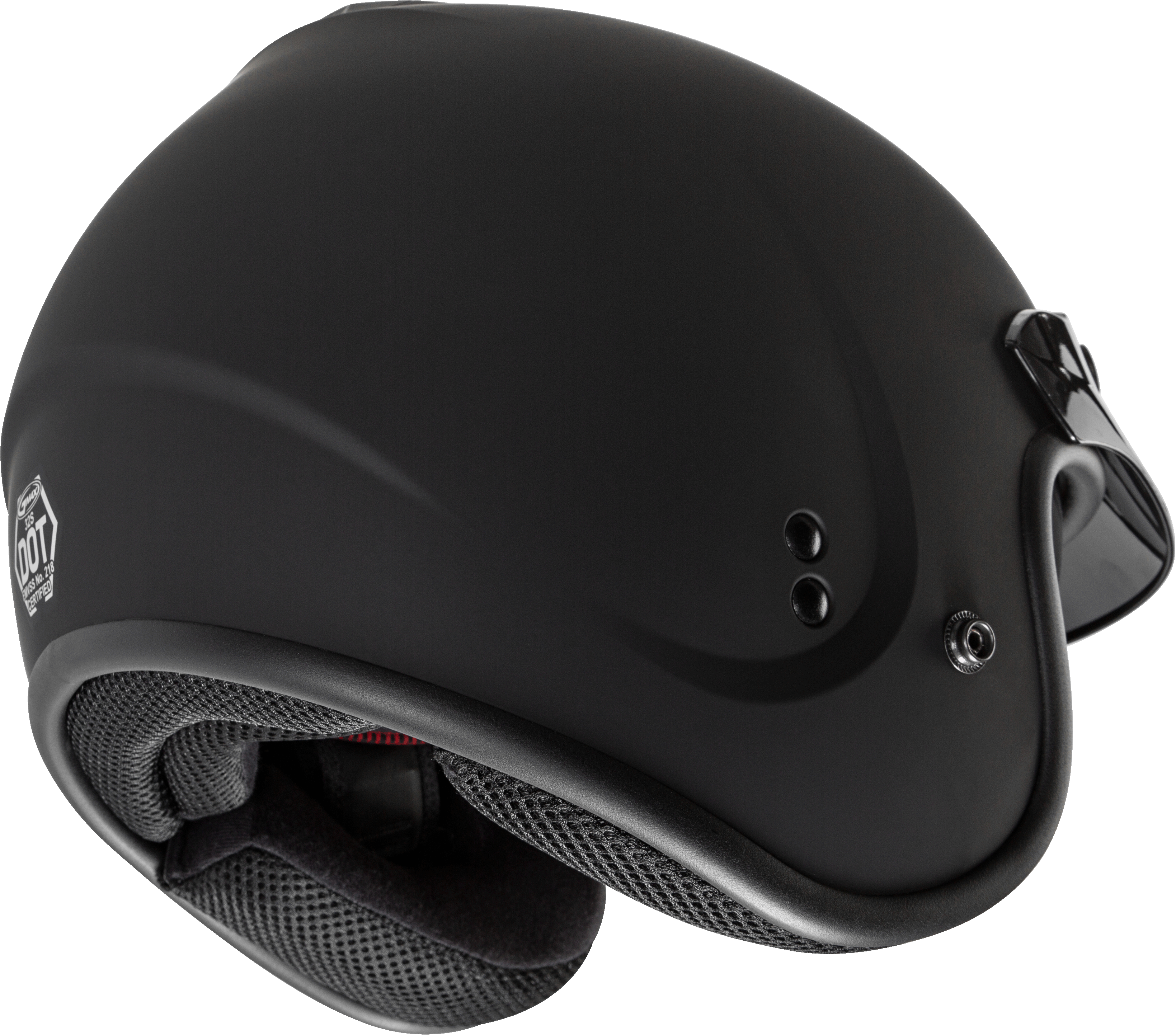 Gm 32 Open Face Helmet Matte Black Md