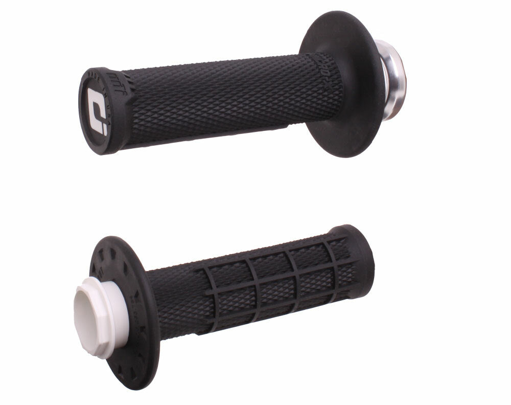Micro X Lock On Grips Half Waffle Black/Silver