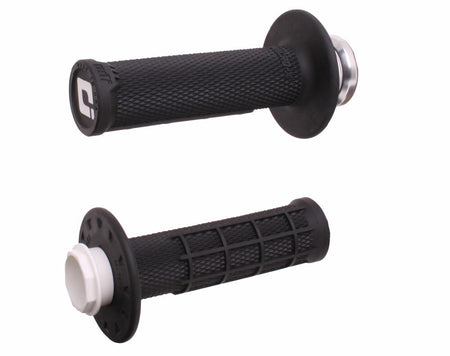 Micro X Lock On Grips Half Waffle Black/Silver