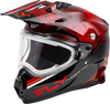 Trekker Cw Conceal Helmet Elec Shld Red/Black Xs