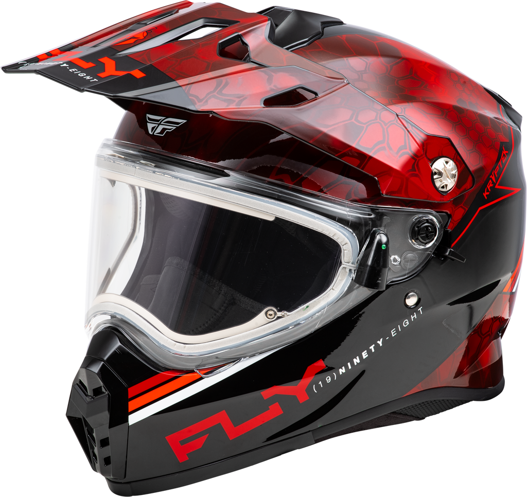 Trekker Cw Conceal Helmet Elec Shld Red/Black Xs