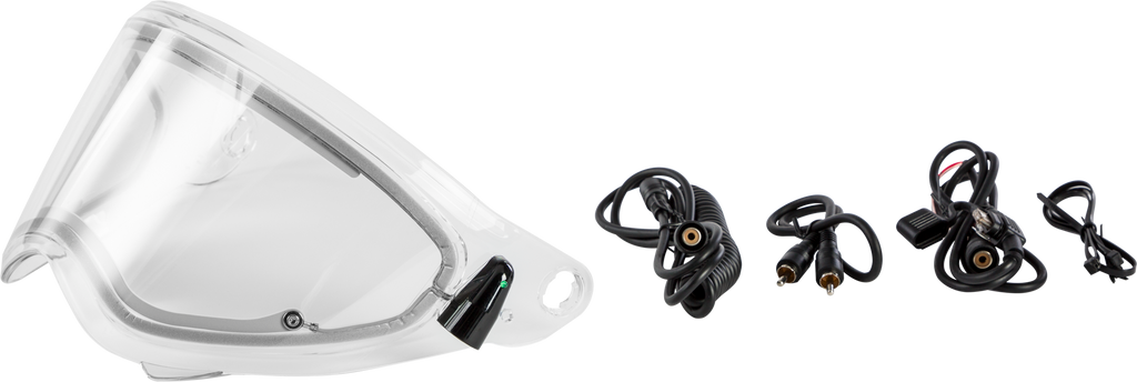 Trekker Helmet Electric Shield Clear W/Cord Kit