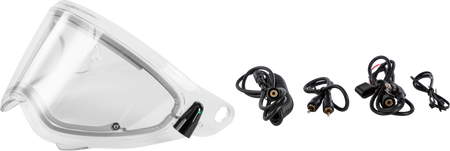 Trekker Helmet Electric Shield Clear W/Cord Kit