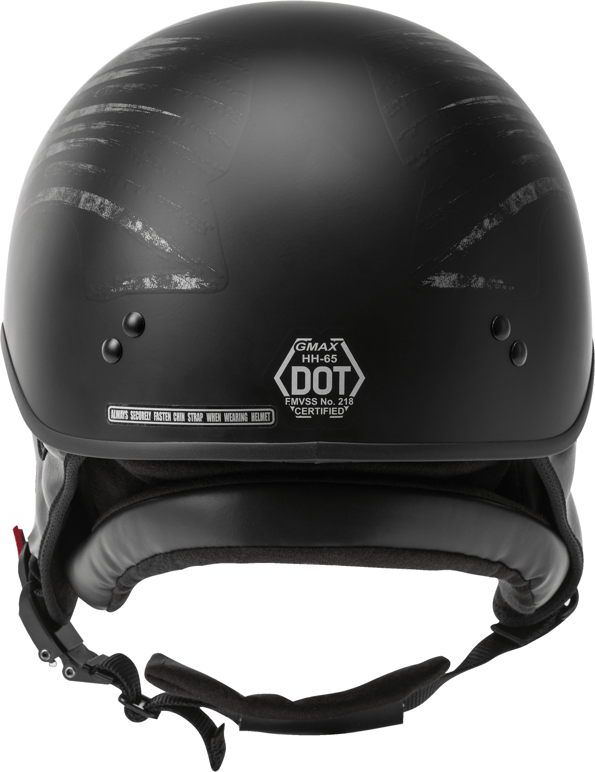 Hh 65 Half Helmet Bravery Matte Black/Grey Md