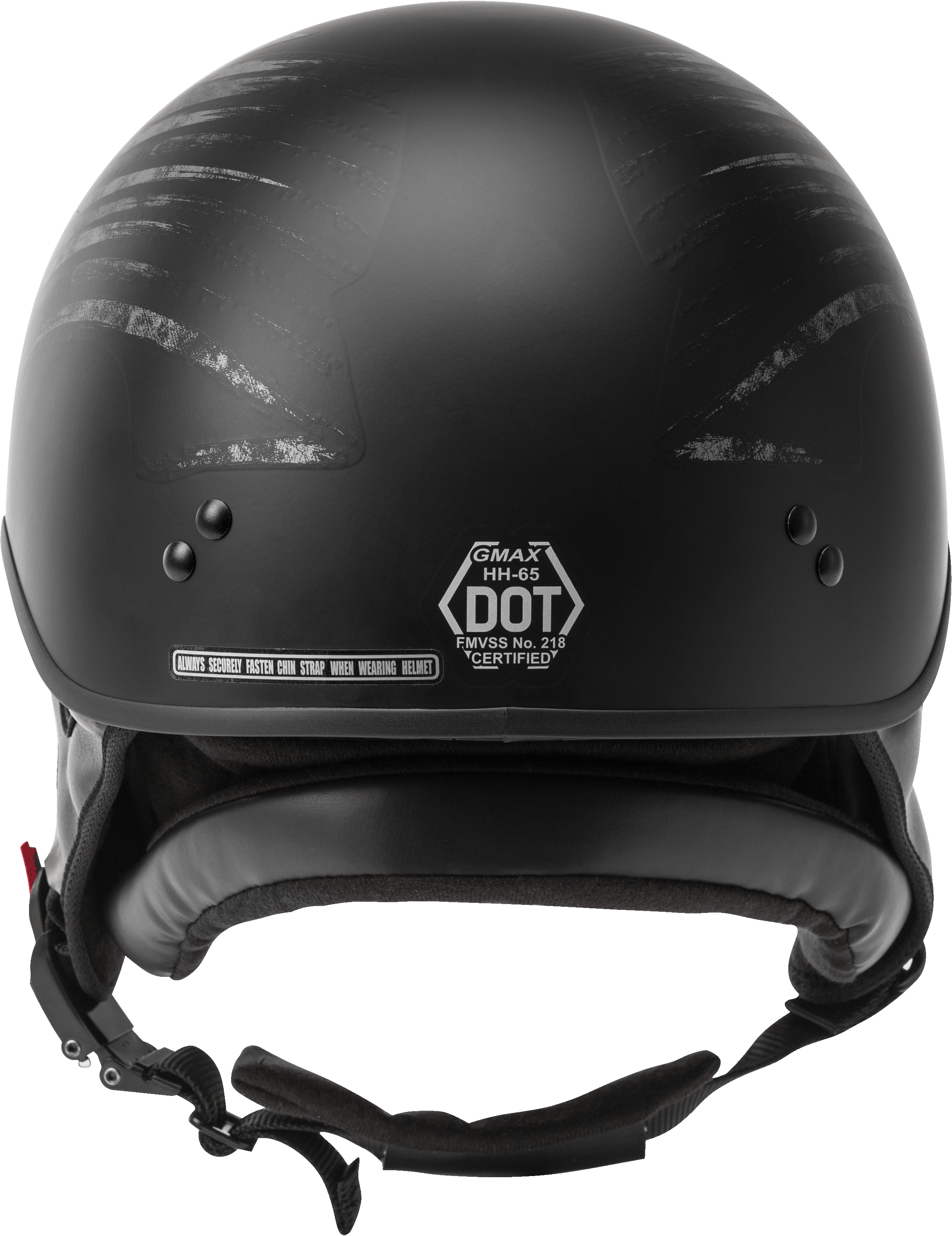 Hh 65 Half Helmet Bravery Matte Black/Grey Md