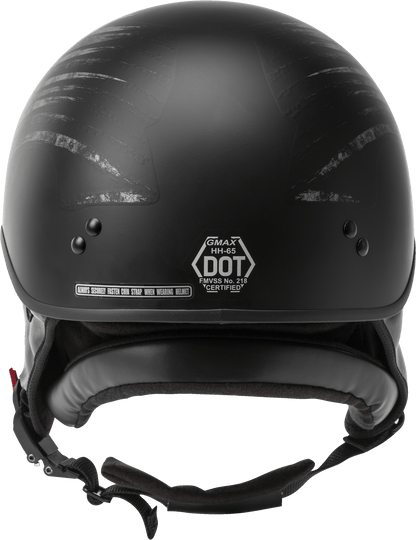 Hh 65 Half Helmet Bravery Matte Black/Grey Md