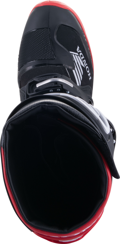 Honda Tech 7 Enduro Drystar Black/Bright Red Sz 16