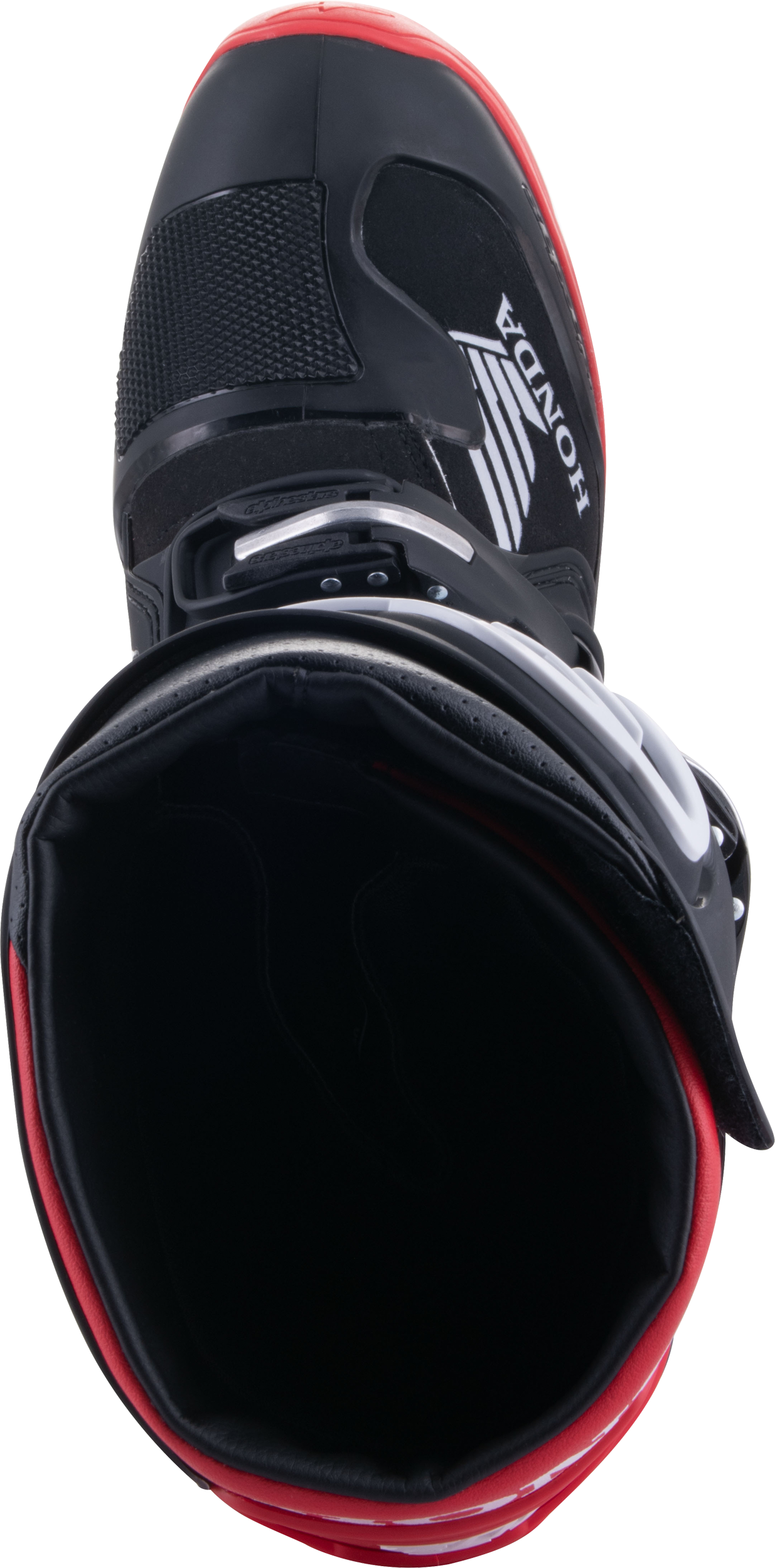 Honda Tech 7 Enduro Drystar Black/Bright Red Sz 7