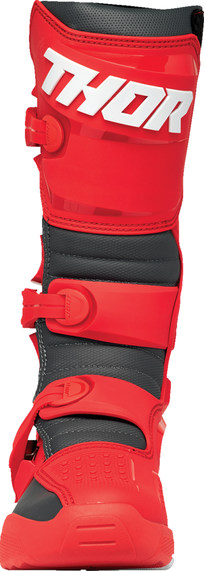 THOR Blitz XR Boots - Red/Charcoal - US 10 3410-3112