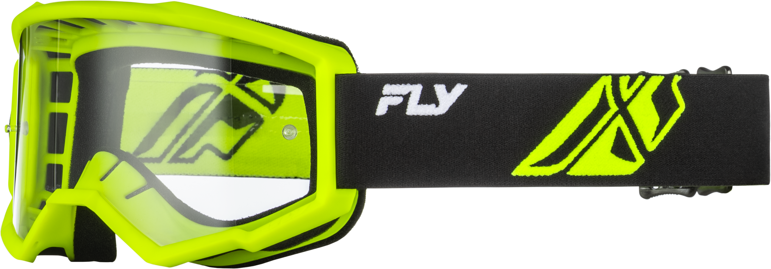 Youth Focus Goggle Hi Vis/Blk W/ Clear Lens