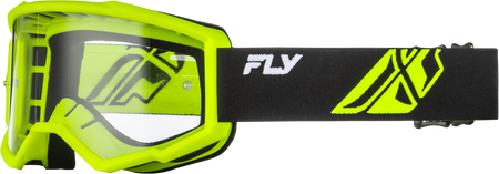 Youth Focus Goggle Hi Vis/Blk W/ Clear Lens