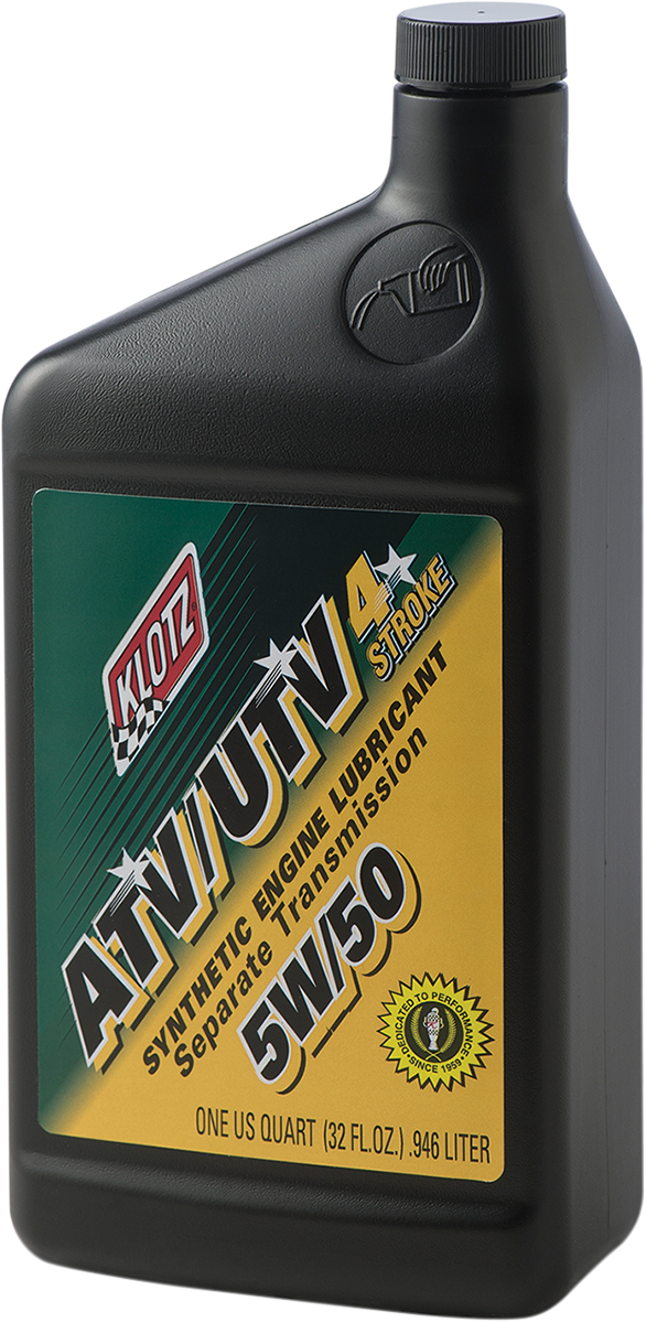 KLOTZ OIL ATV Synthetic 4T Engine Oil - 5W-50 - 1 U.S. quart ATVUTV-550