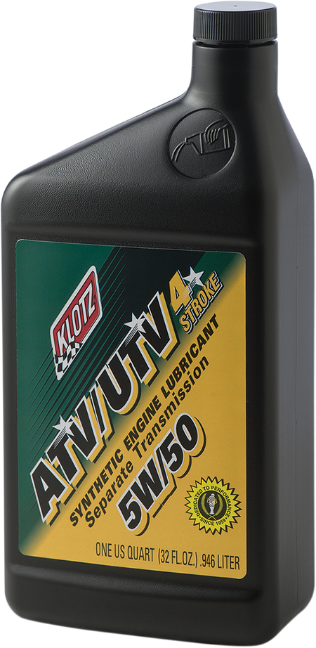 KLOTZ OIL ATV Synthetic 4T Engine Oil - 5W-50 - 1 U.S. quart ATVUTV-550