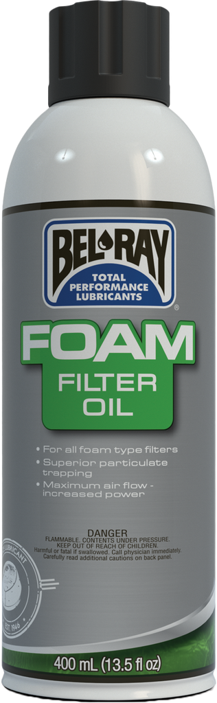 BEL-RAY Foam Filter Oil Waterproof Spray 99200-A400W - 400ml