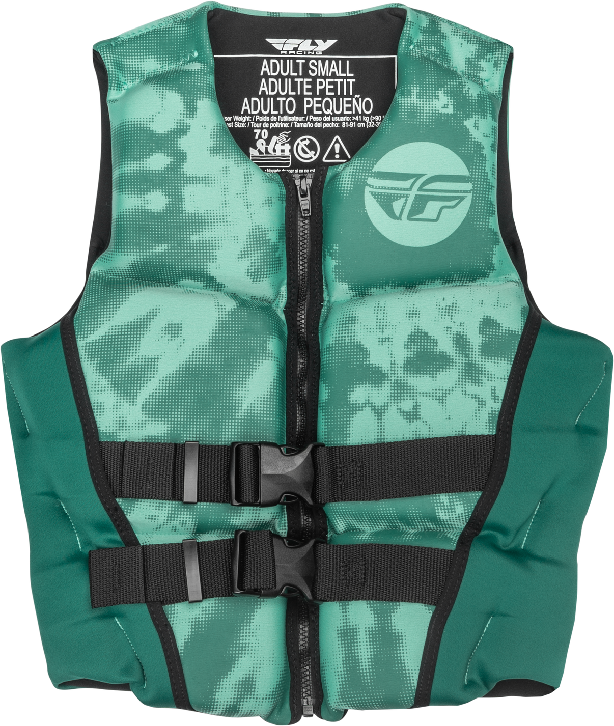 Wmn's Neoprene Flotation Vest Dark Teal/Light Teal Md