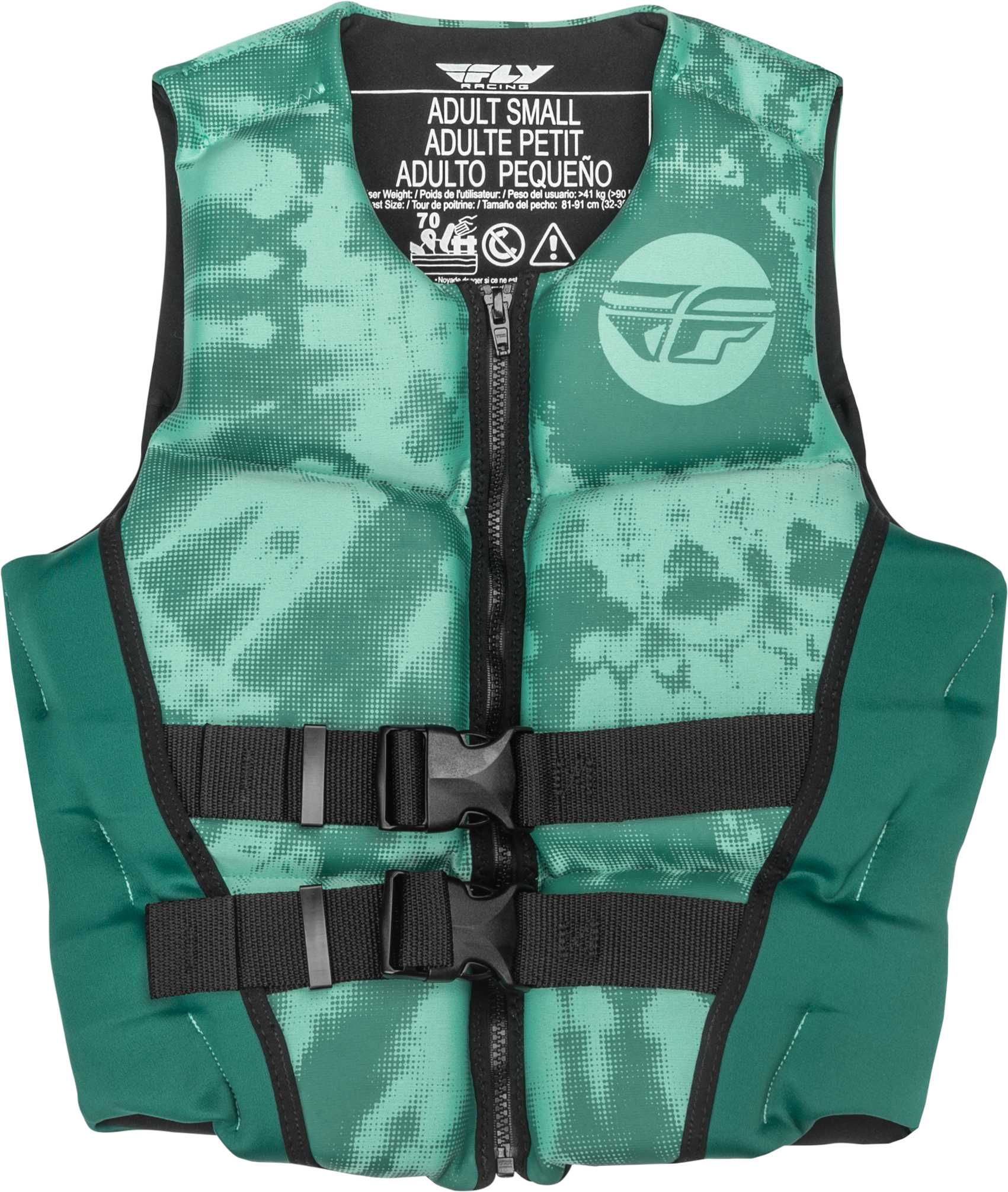 Wmn's Neoprene Flotation Vest Dark Teal/Light Teal Lg