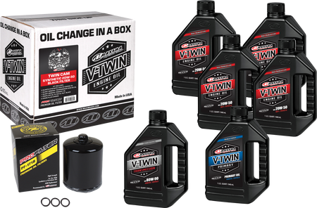 V Twin Syn Oil Change Kit Tc Black Filer