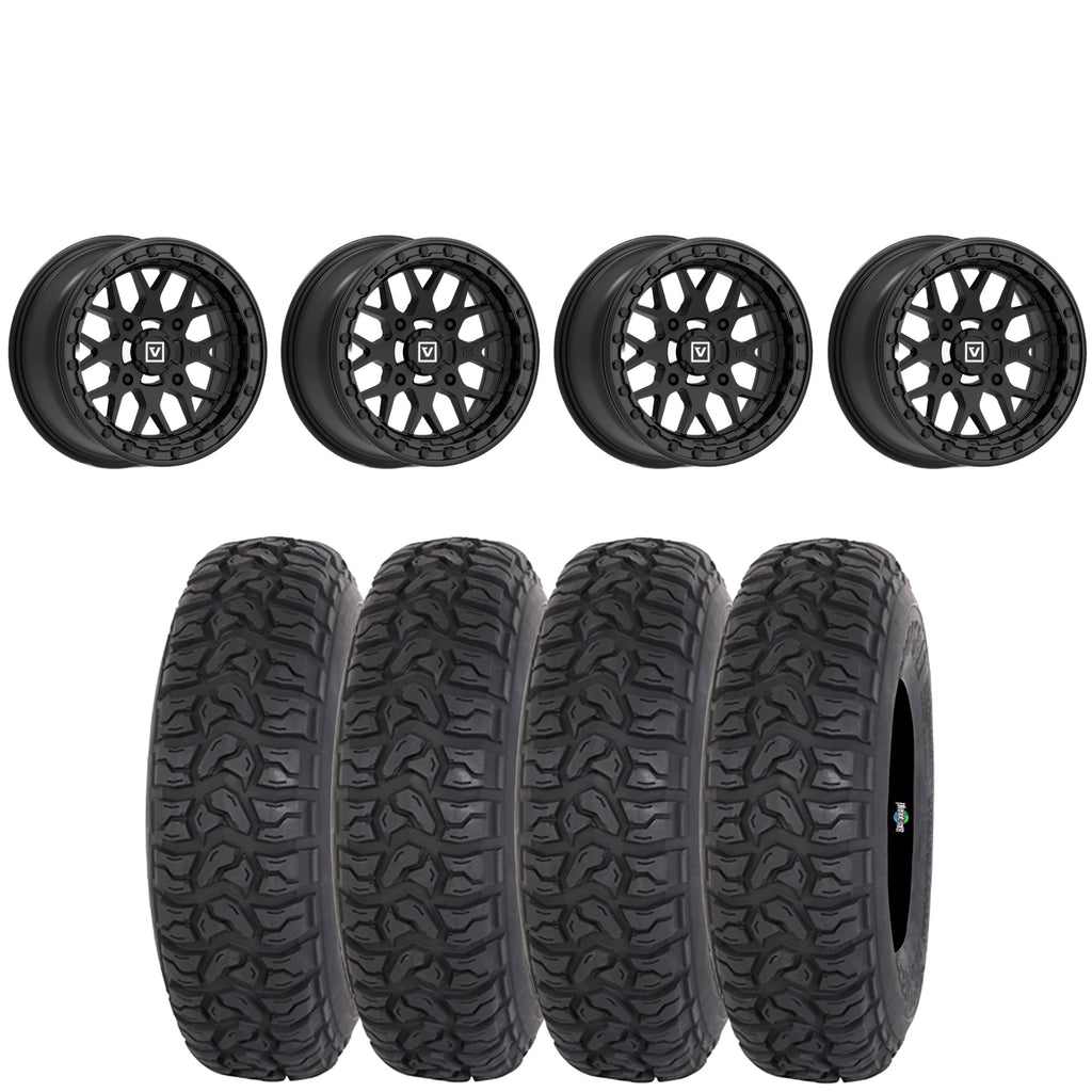 Valor Offroad V07 SATIN BLACK beadlock on Highlifter Chicane LT