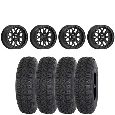 Valor Offroad V07 SATIN BLACK beadlock on Highlifter Chicane LT