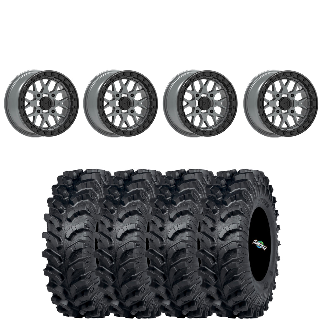 Valor Offroad V07 SATIN GRAPHITE beadlock on ITP MT911