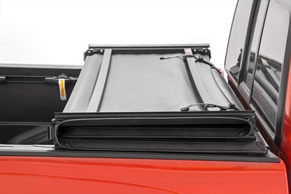 Rough Country | Soft Tri-Fold Bed Cover | 6'7" Bed | Chevy/GMC 1500/2500HD/3500HD (07-14) | 41207650A