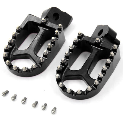 KKE BILLET CNC FOOTPEGS FOR YAMAHA YZ85 YZ125 YZ250 YZ426F YZ450F WR250F WR450F BLUE BLACK SILVER OPTIONAL