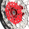KKE 17 inch Supermoto Wheels Rims for HONDA XR650L 1993-2025 Red Hub Discs