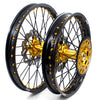 KKE 21 & 19 MX Wheels Rims for SUZUKI RMZ250 2007-2025 RMZ450 2005-2025 Black Spokes