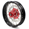 KKE 17 inch Supermoto Wheels Rims for HONDA XR650L 1993-2025 Red Hub Discs