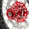 KKE 17 inch Supermoto Wheels Rims for HONDA XR650L 1993-2025 Red Hub Discs