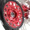 KKE 17 inch Supermoto Wheels Rims for HONDA XR650L 1993-2025 Red Hub Discs