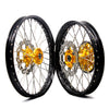 KKE 21 & 19 Wheels for Suzuki RMZ250 2007 RMZ450 2005-2025 Gold&Black