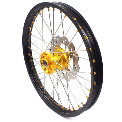 KKE 21 & 18 Enduro Rims for Suzuki RMZ250 2007-2018 RMZ450 2005-2017 Gold Nipple