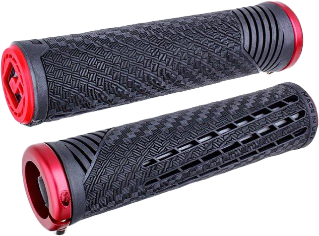 Cf11 V2.1 Bmx Grips Pearl Blk/Red W/Matte Red