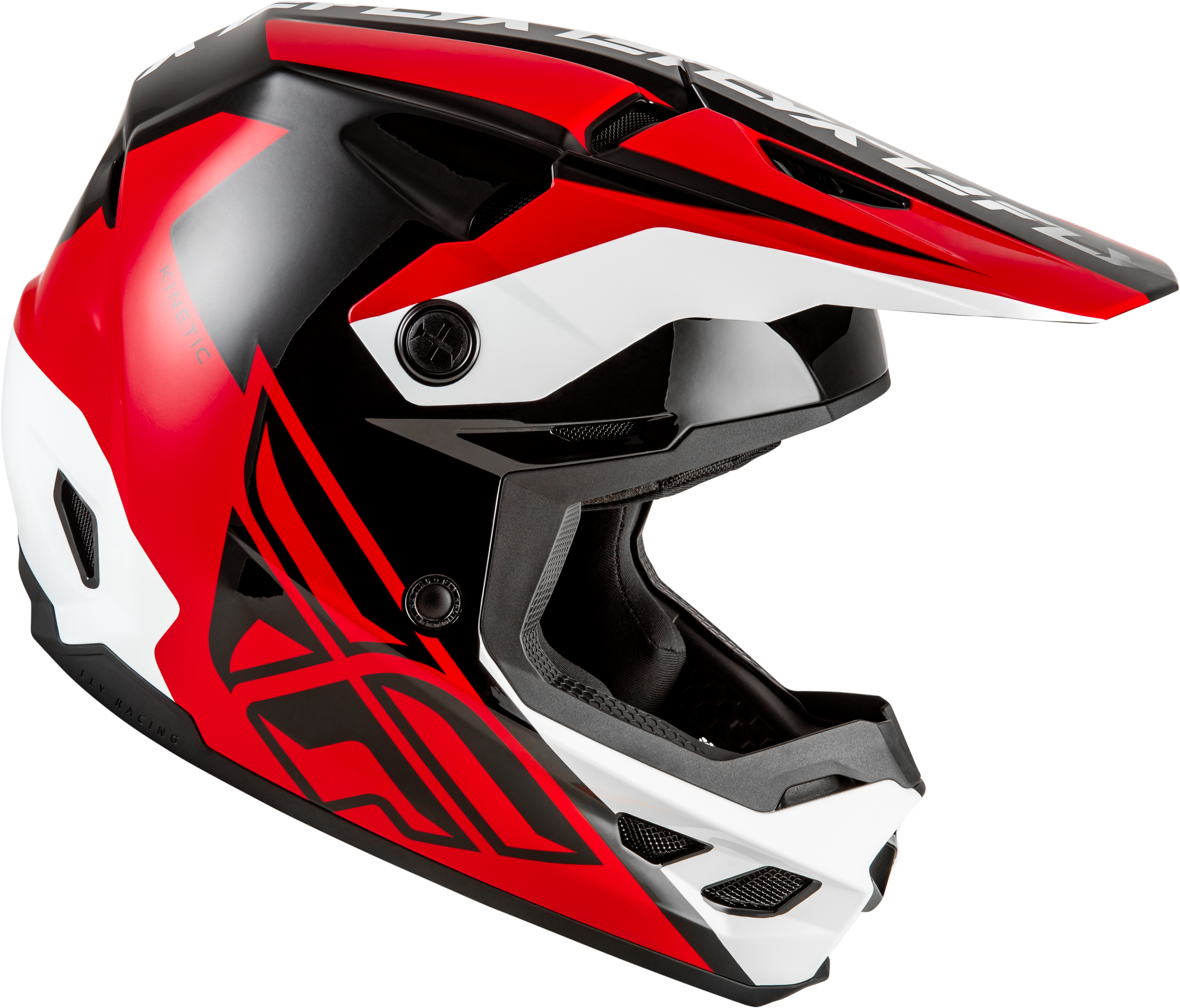 Kinetic Crest Helmet Red/Black/White 2x