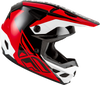 Kinetic Crest Helmet Red/Black/White Lg