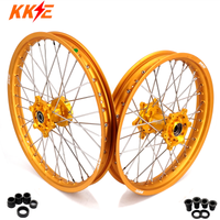 KKE 21 & 19 GLM Gold Wheels for SUZUKI RM125 RM250 1996-2000