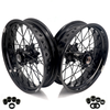 KKE 3.5*17'' & 4.25*17'' Supermoto Wheels Rims Fit STARK VARG MX EX Electric Dirt Bike All Black