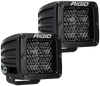 Rigid Industries D Series PRO Midnight Edition - Spot - Diffused - Pair