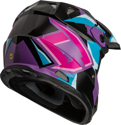 Mx 96 Splinter Helmet Black/Purple/Blue 2x