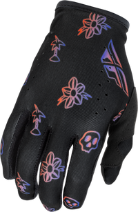 Youth Lite Outline Gloves Black/Red/Purple Ys