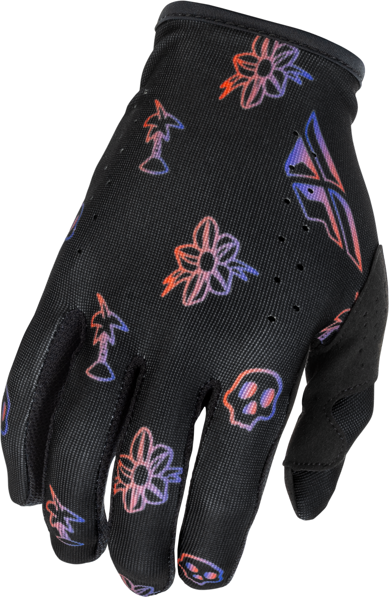 Lite Outline Gloves Black/Red/Purple 2x